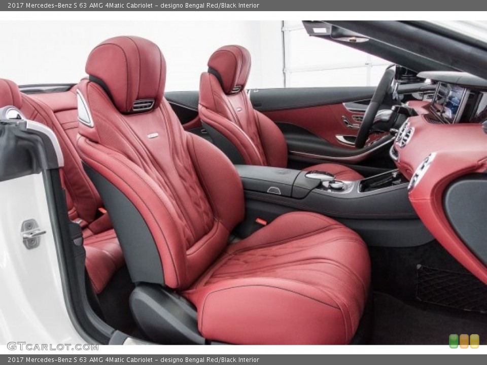designo Bengal Red/Black Interior Photo for the 2017 Mercedes-Benz S 63 AMG 4Matic Cabriolet #120309908