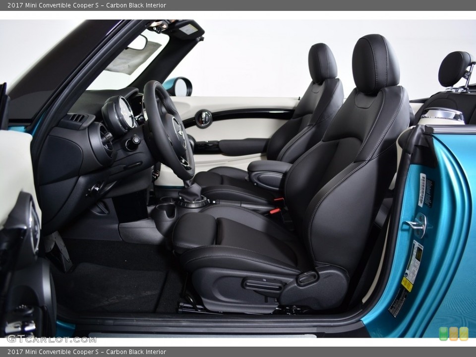 Carbon Black Interior Front Seat for the 2017 Mini Convertible Cooper S #120313103