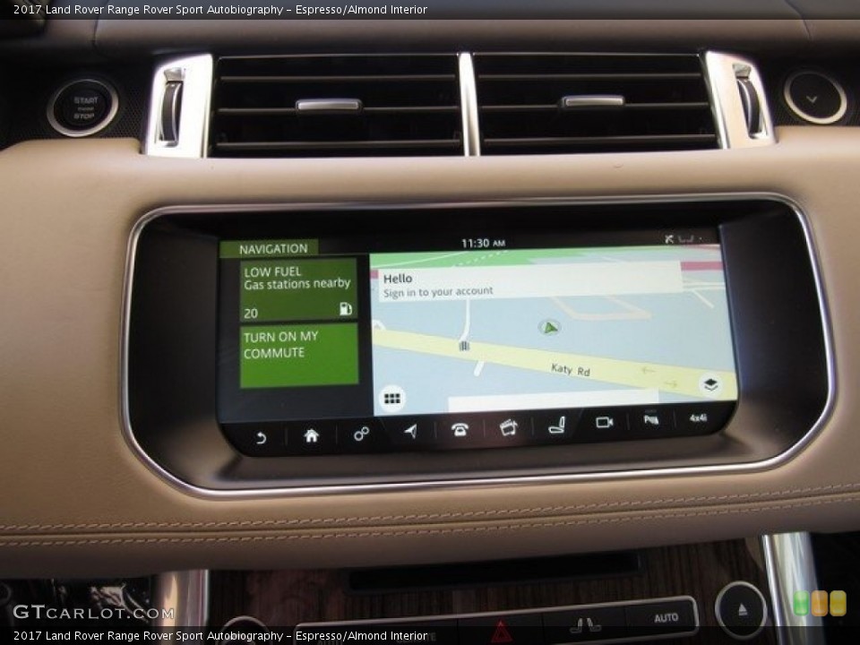Espresso/Almond Interior Navigation for the 2017 Land Rover Range Rover Sport Autobiography #120316085