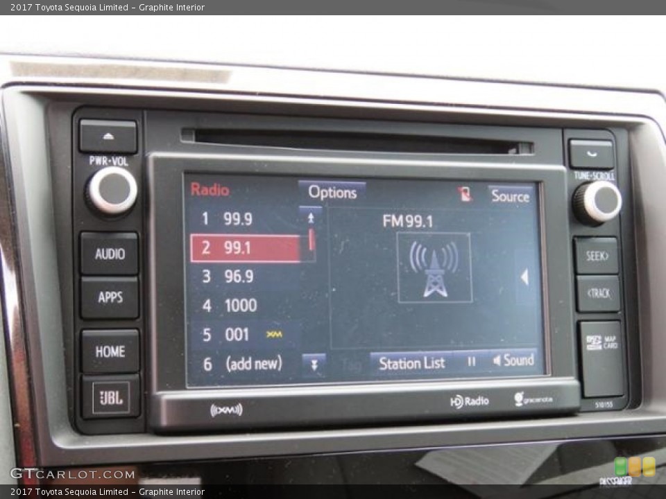 Graphite Interior Controls for the 2017 Toyota Sequoia Limited #120323417