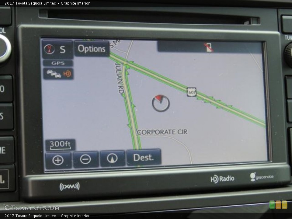 Graphite Interior Navigation for the 2017 Toyota Sequoia Limited #120323429