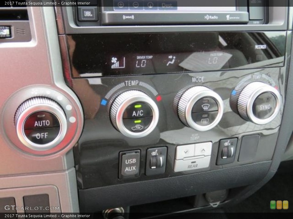 Graphite Interior Controls for the 2017 Toyota Sequoia Limited #120323455