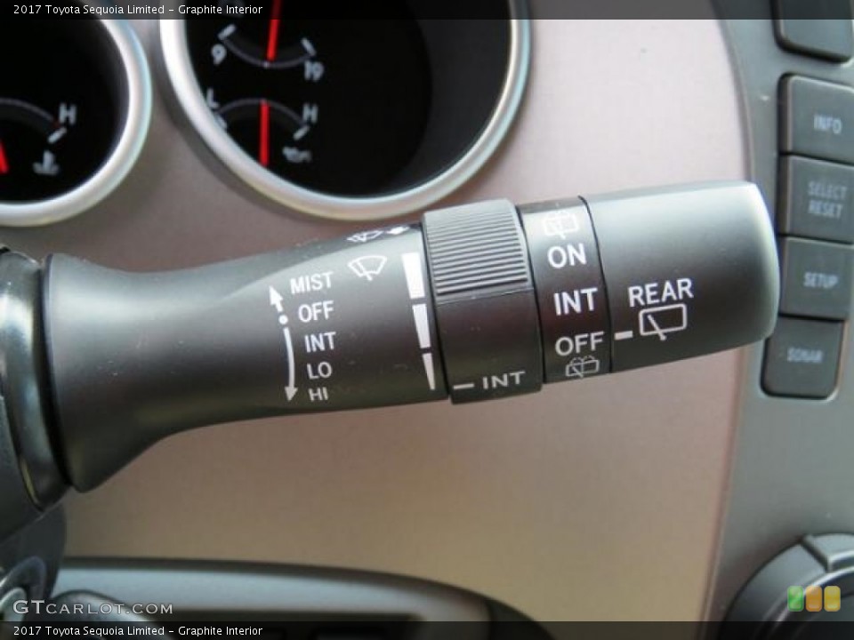 Graphite Interior Controls for the 2017 Toyota Sequoia Limited #120323525