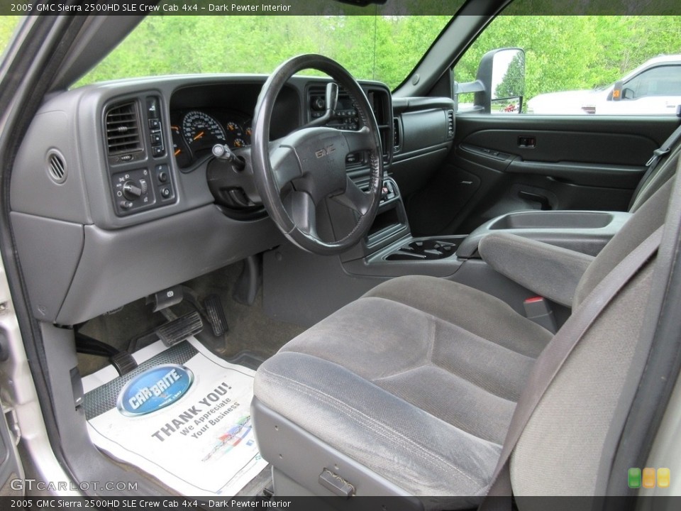 Dark Pewter Interior Photo for the 2005 GMC Sierra 2500HD SLE Crew Cab 4x4 #120329641