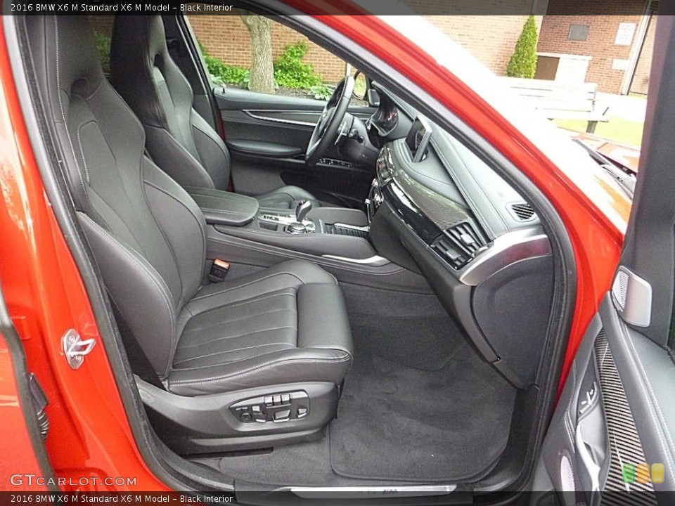 Black Interior Front Seat for the 2016 BMW X6 M  #120330505