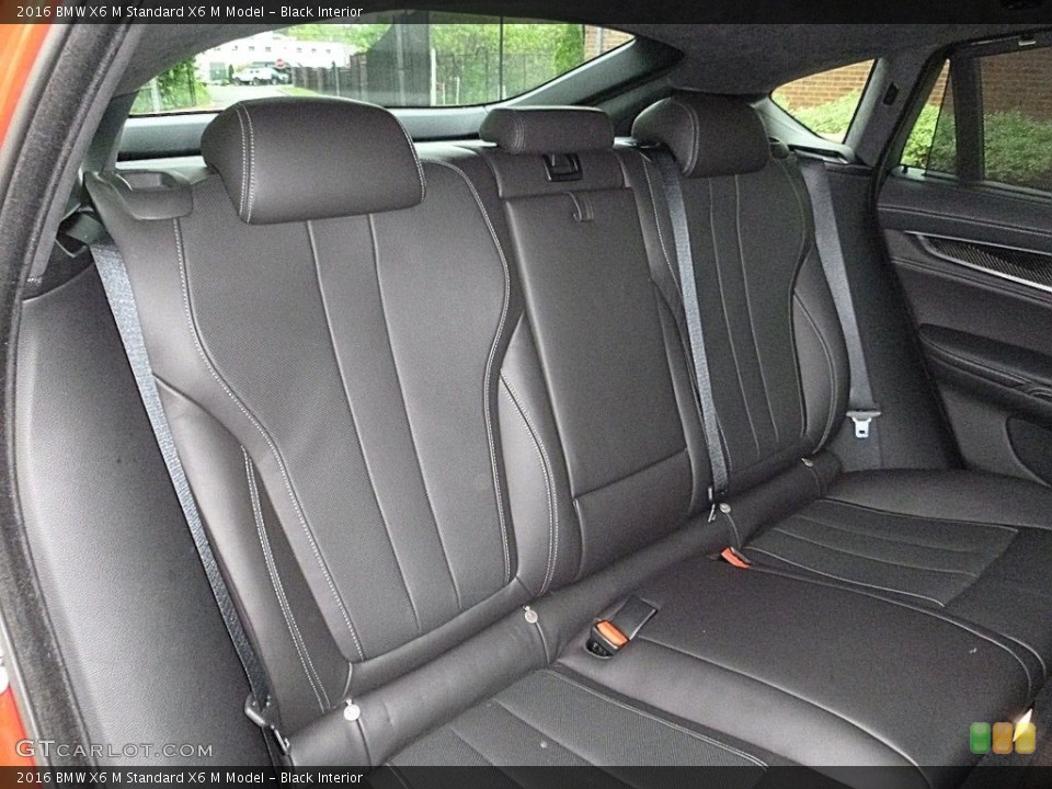 Black Interior Rear Seat for the 2016 BMW X6 M  #120330574