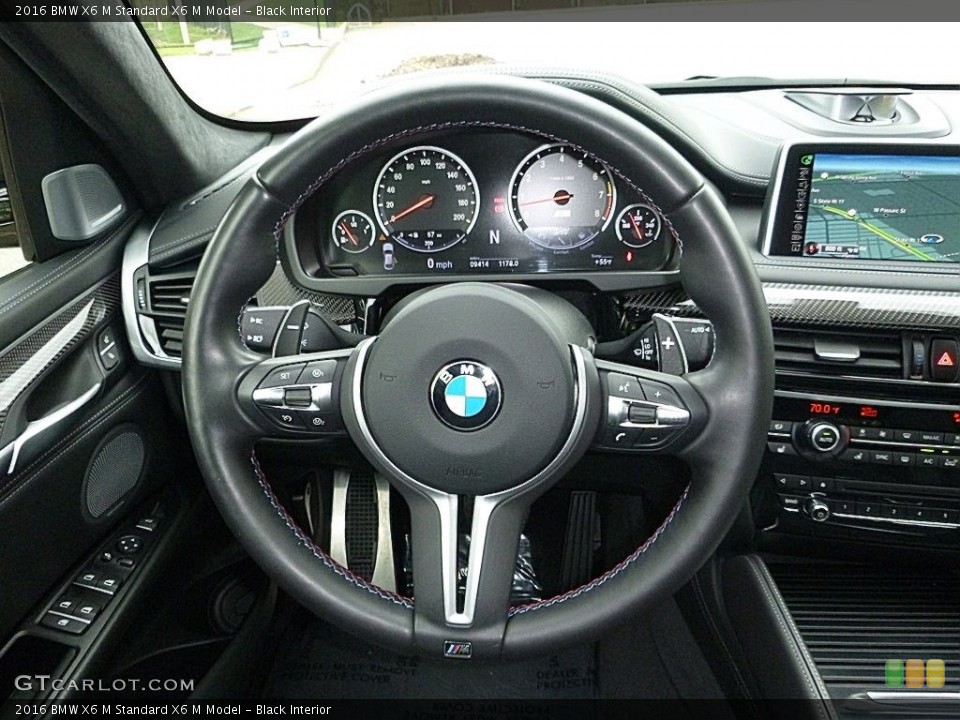 Black Interior Steering Wheel for the 2016 BMW X6 M  #120330710