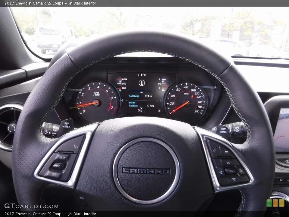 Jet Black Interior Steering Wheel for the 2017 Chevrolet Camaro SS Coupe #120337126