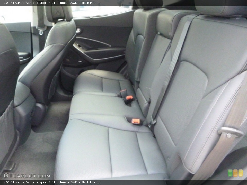 Black Interior Rear Seat for the 2017 Hyundai Santa Fe Sport 2.0T Ulitimate AWD #120342952