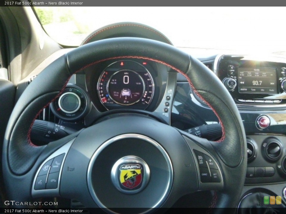 Nero (Black) Interior Steering Wheel for the 2017 Fiat 500c Abarth #120343282