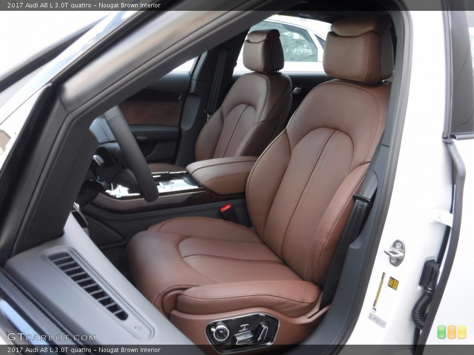 Nougat Brown Interior Photo for the 2017 Audi A8 L 3.0T quattro #120345079