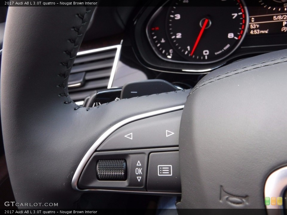 Nougat Brown Interior Controls for the 2017 Audi A8 L 3.0T quattro #120345286