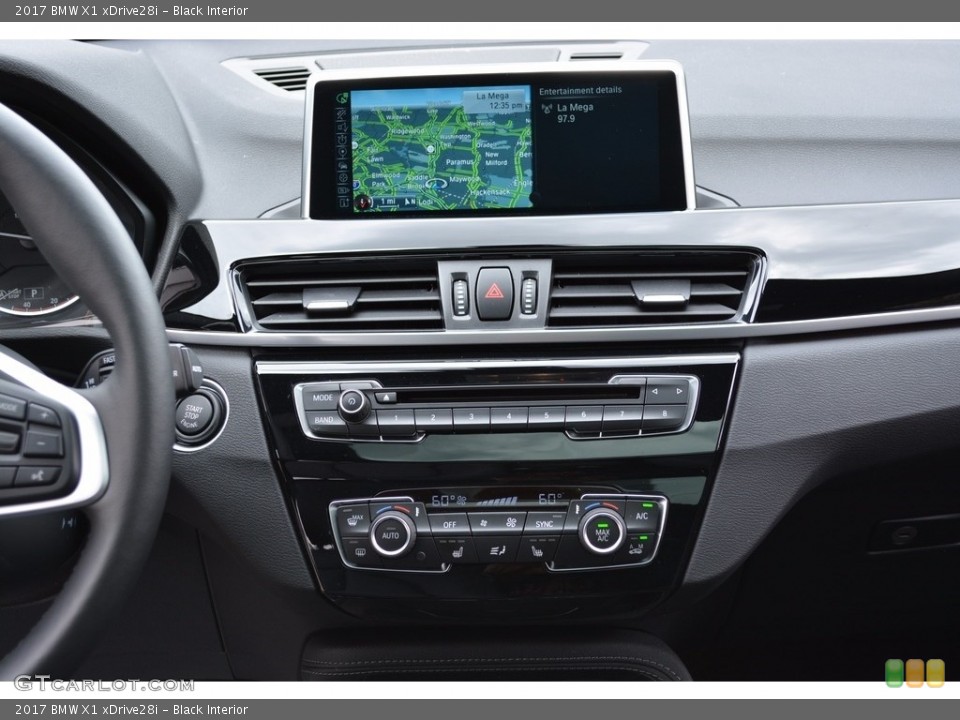 Black Interior Controls for the 2017 BMW X1 xDrive28i #120345566