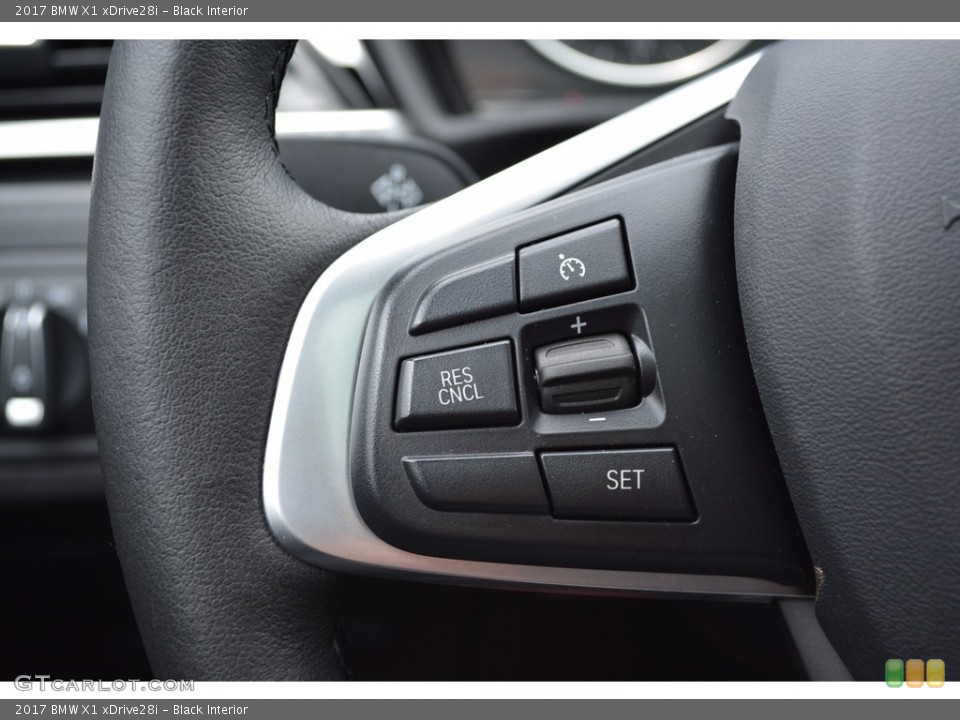 Black Interior Controls for the 2017 BMW X1 xDrive28i #120345622
