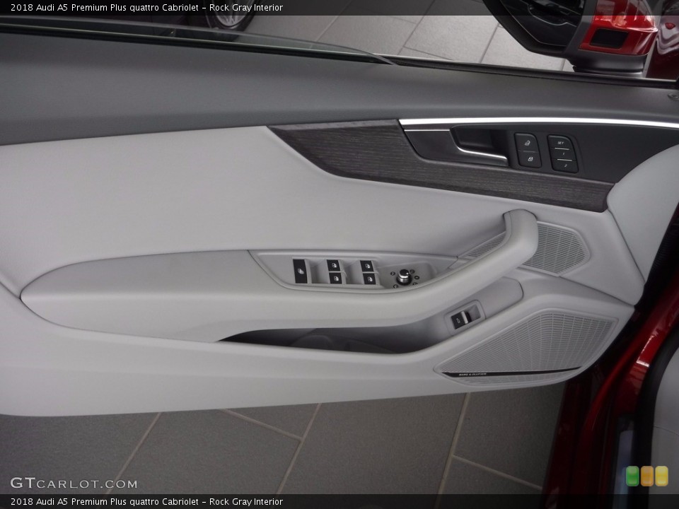 Rock Gray Interior Door Panel for the 2018 Audi A5 Premium Plus quattro Cabriolet #120345805