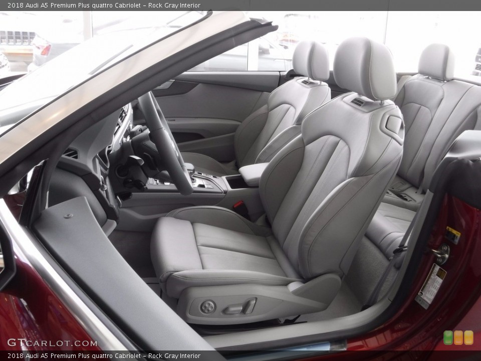 Rock Gray Interior Photo for the 2018 Audi A5 Premium Plus quattro Cabriolet #120345877