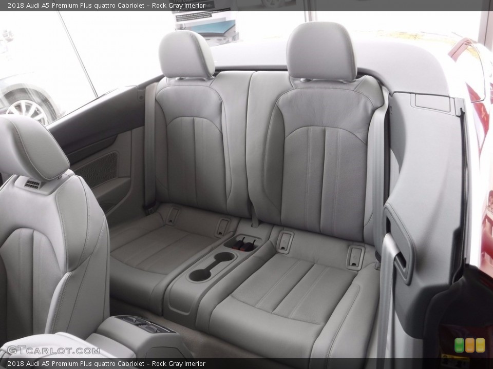 Rock Gray Interior Rear Seat for the 2018 Audi A5 Premium Plus quattro Cabriolet #120345907