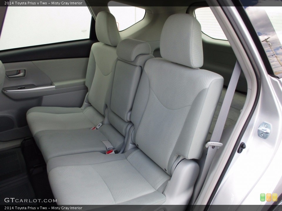 Misty Gray Interior Rear Seat for the 2014 Toyota Prius v Two #120346792