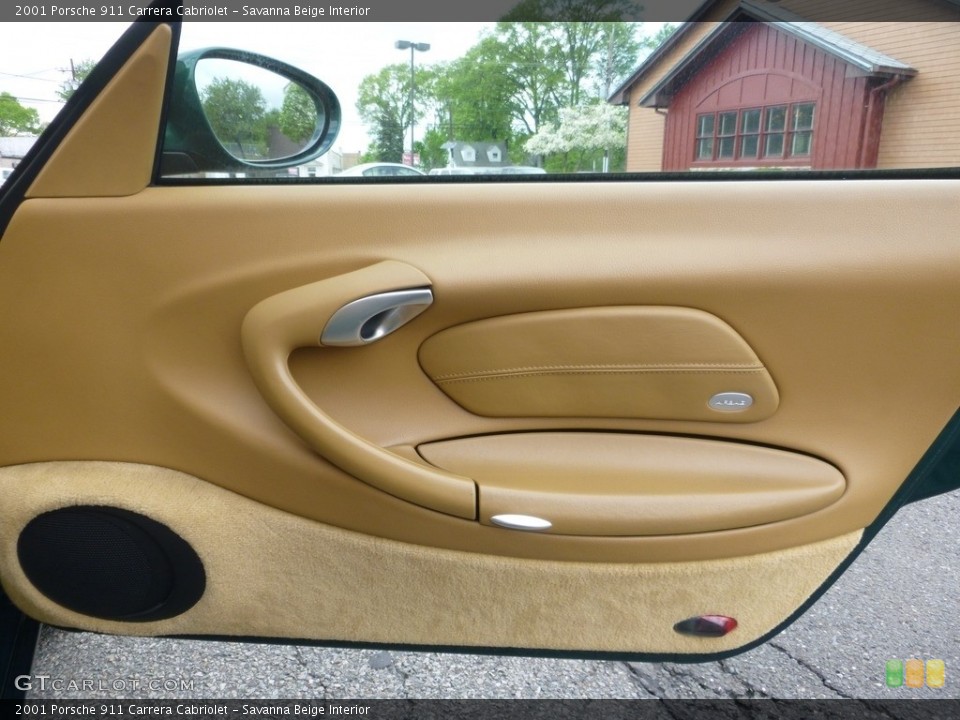 Savanna Beige Interior Door Panel for the 2001 Porsche 911 Carrera Cabriolet #120363328