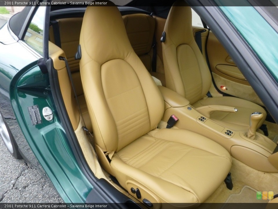 Savanna Beige Interior Front Seat for the 2001 Porsche 911 Carrera Cabriolet #120363358