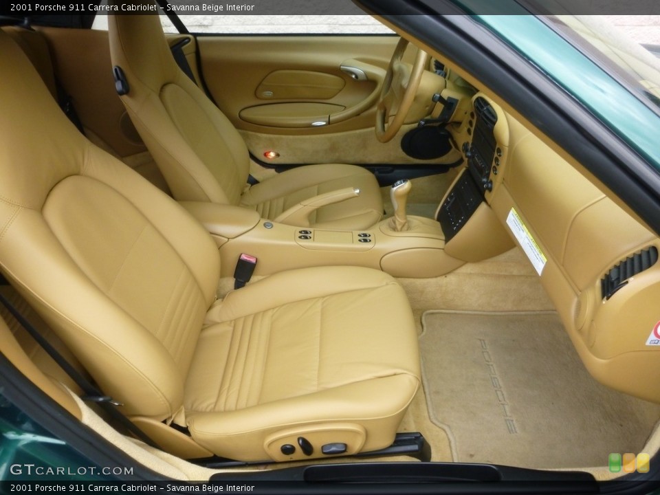 Savanna Beige Interior Front Seat for the 2001 Porsche 911 Carrera Cabriolet #120363385