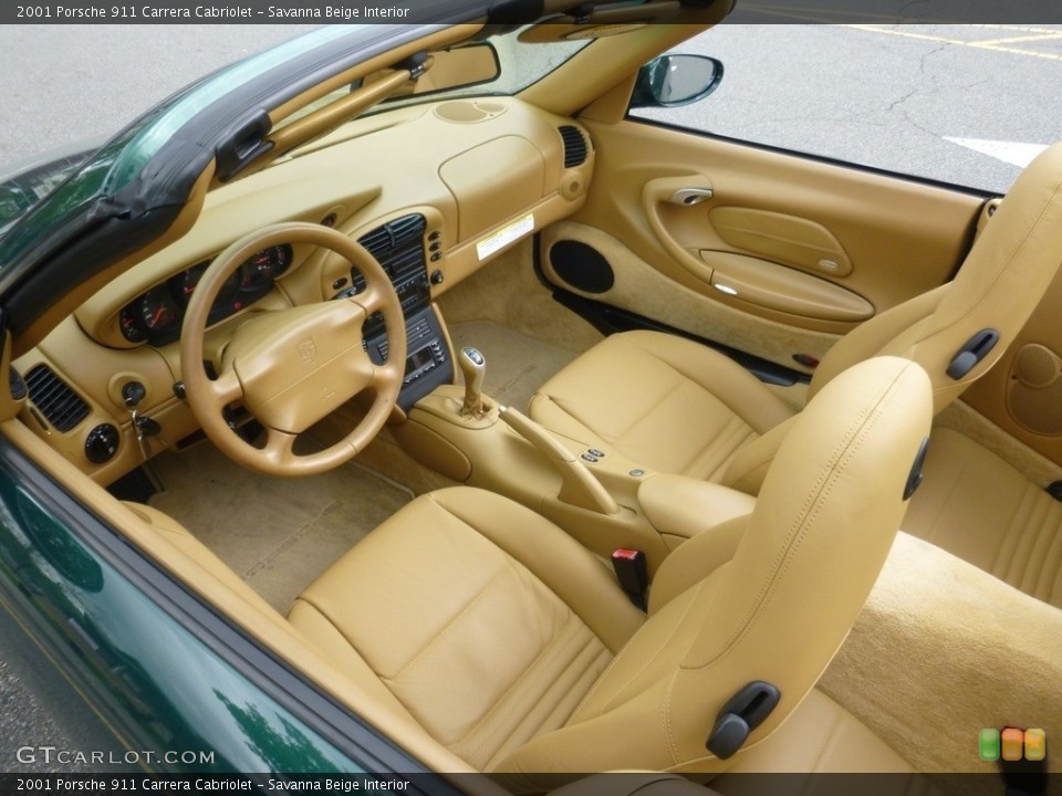 Savanna Beige Interior Photo for the 2001 Porsche 911 Carrera Cabriolet #120363592