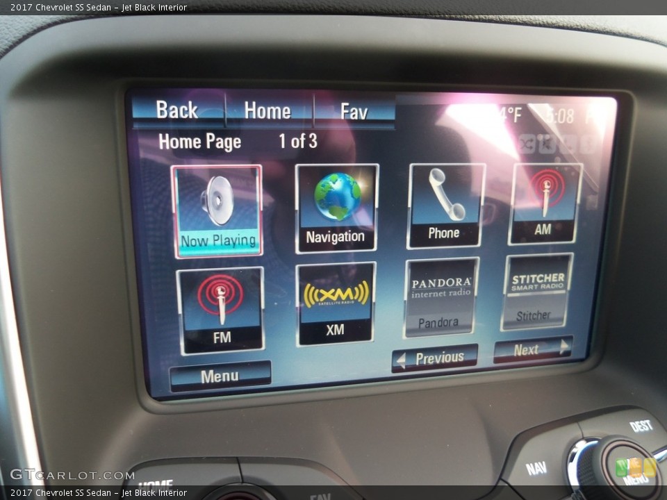 Jet Black Interior Controls for the 2017 Chevrolet SS Sedan #120368212