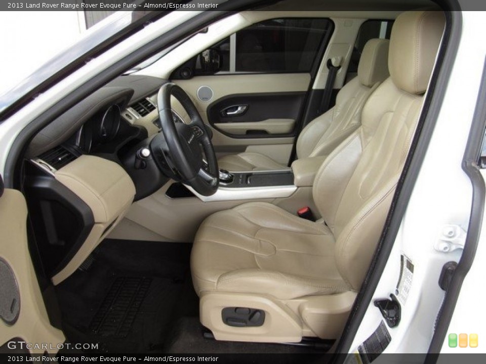 Almond/Espresso Interior Photo for the 2013 Land Rover Range Rover Evoque Pure #120371791