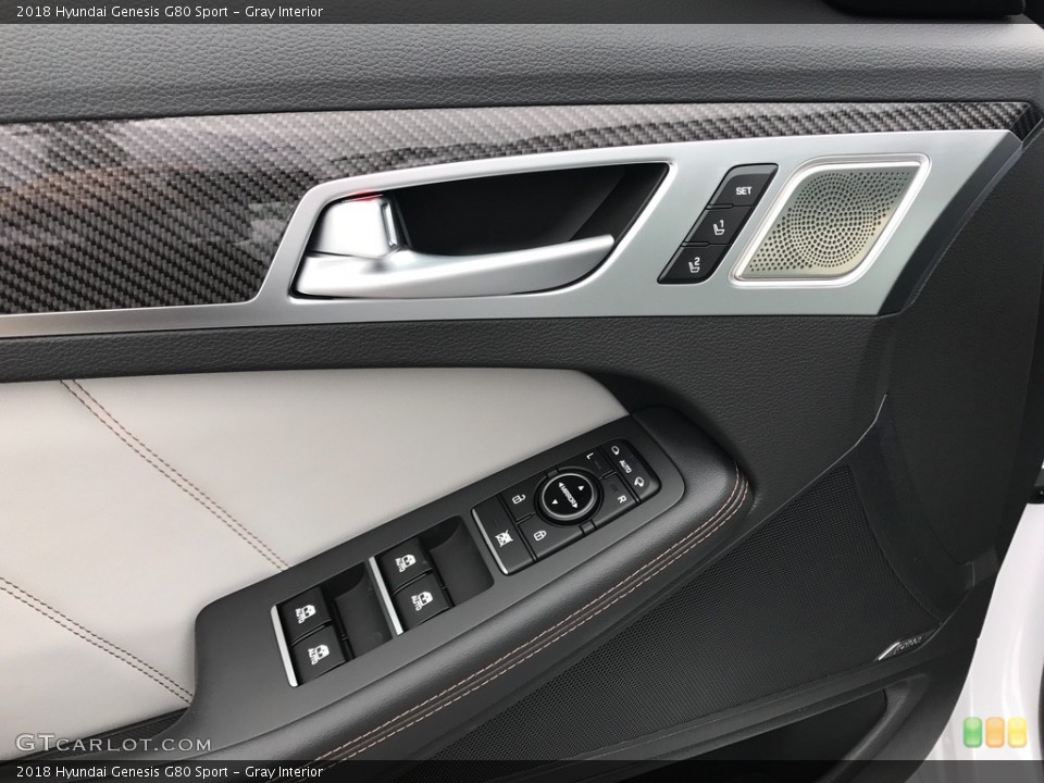 Gray Interior Door Panel for the 2018 Hyundai Genesis G80 Sport #120385333
