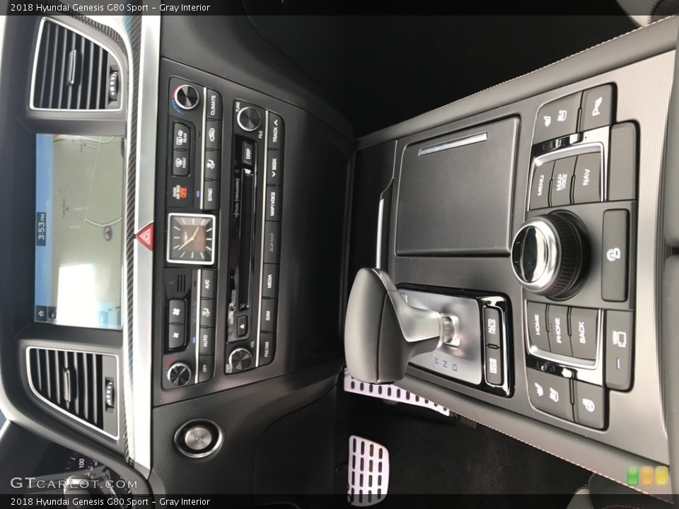 Gray Interior Controls for the 2018 Hyundai Genesis G80 Sport #120385390