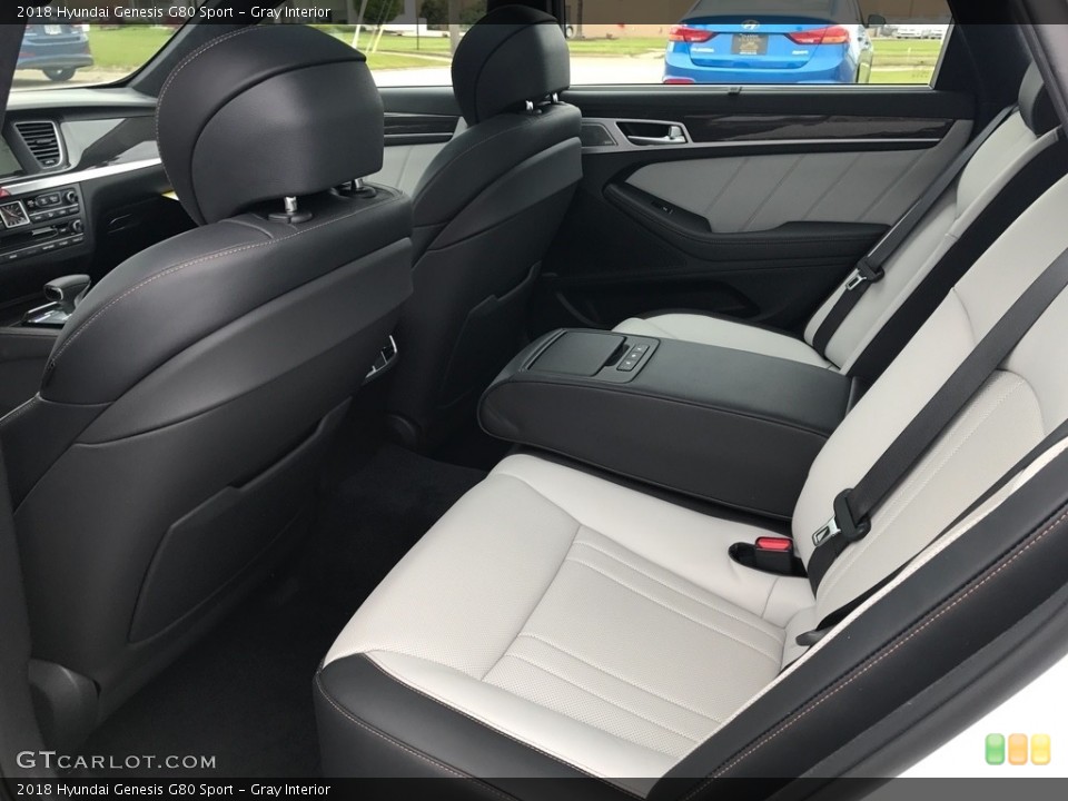 Gray Interior Rear Seat for the 2018 Hyundai Genesis G80 Sport #120385420