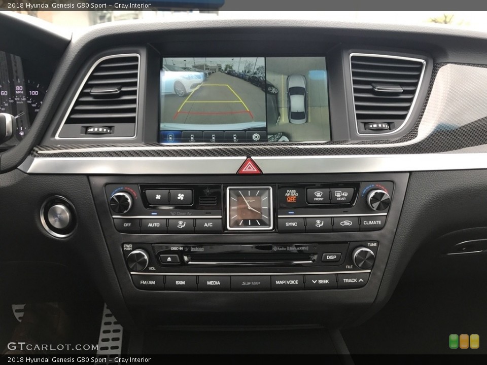 Gray Interior Controls for the 2018 Hyundai Genesis G80 Sport #120385447