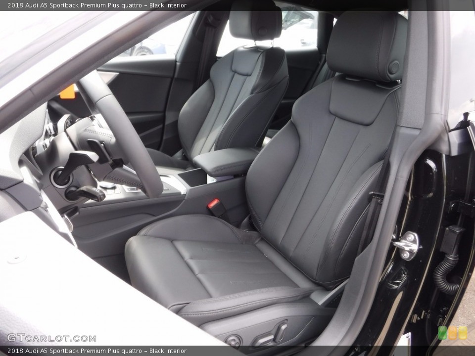 Black Interior Front Seat for the 2018 Audi A5 Sportback Premium Plus quattro #120391717