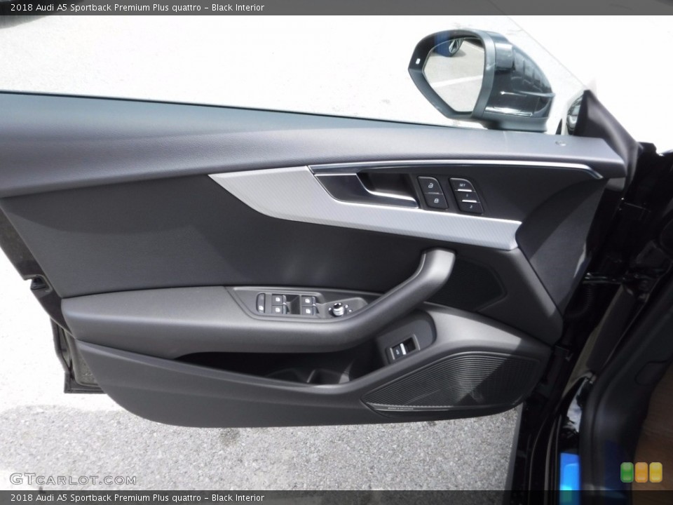 Black Interior Door Panel for the 2018 Audi A5 Sportback Premium Plus quattro #120391759