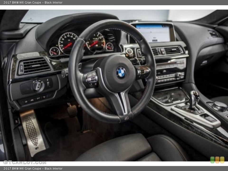 Black Interior Dashboard for the 2017 BMW M6 Gran Coupe #120391879