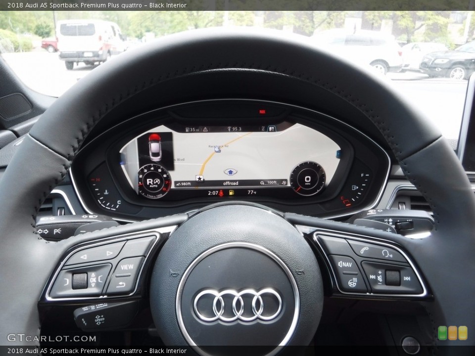 Black Interior Navigation for the 2018 Audi A5 Sportback Premium Plus quattro #120391900