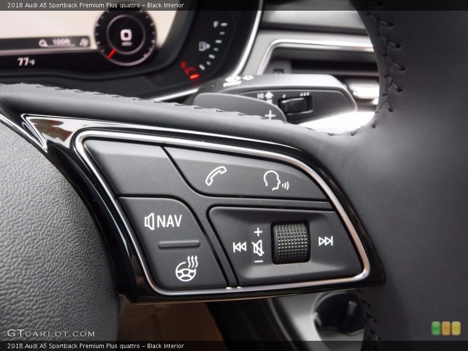 Black Interior Controls for the 2018 Audi A5 Sportback Premium Plus quattro #120391939