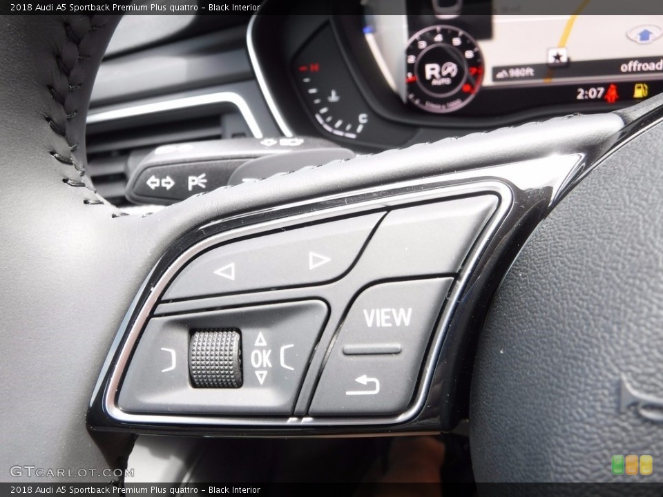 Black Interior Controls for the 2018 Audi A5 Sportback Premium Plus quattro #120391963