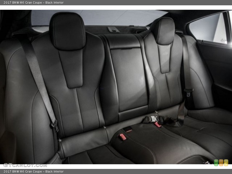 Black Interior Rear Seat for the 2017 BMW M6 Gran Coupe #120392029