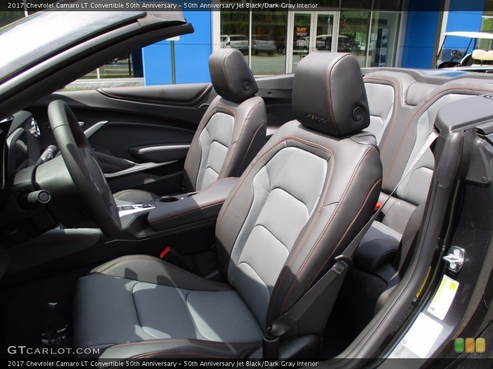 50th Anniversary Jet Black/Dark Gray Interior Front Seat for the 2017 Chevrolet Camaro LT Convertible 50th Anniversary #120393454