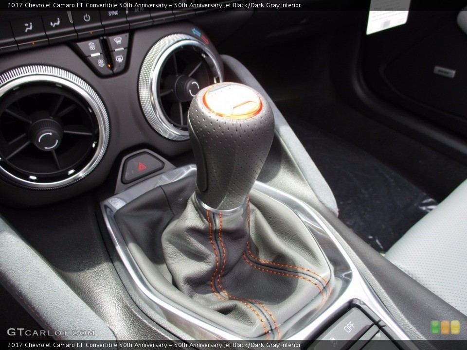 50th Anniversary Jet Black/Dark Gray Interior Transmission for the 2017 Chevrolet Camaro LT Convertible 50th Anniversary #120393523