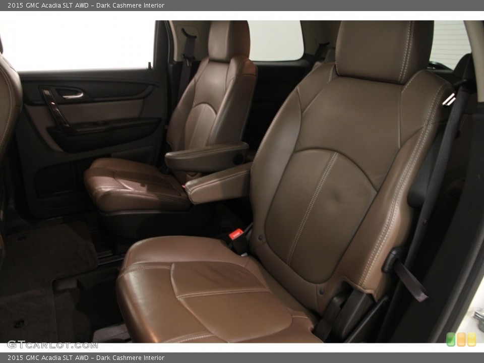 Dark Cashmere Interior Rear Seat for the 2015 GMC Acadia SLT AWD #120396193