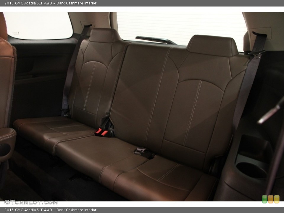 Dark Cashmere Interior Rear Seat for the 2015 GMC Acadia SLT AWD #120396207