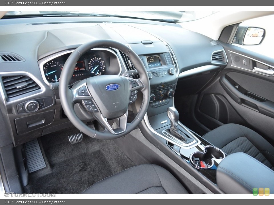 Ebony Interior Photo for the 2017 Ford Edge SEL #120397195