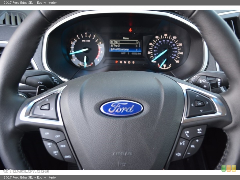 Ebony Interior Steering Wheel for the 2017 Ford Edge SEL #120397276