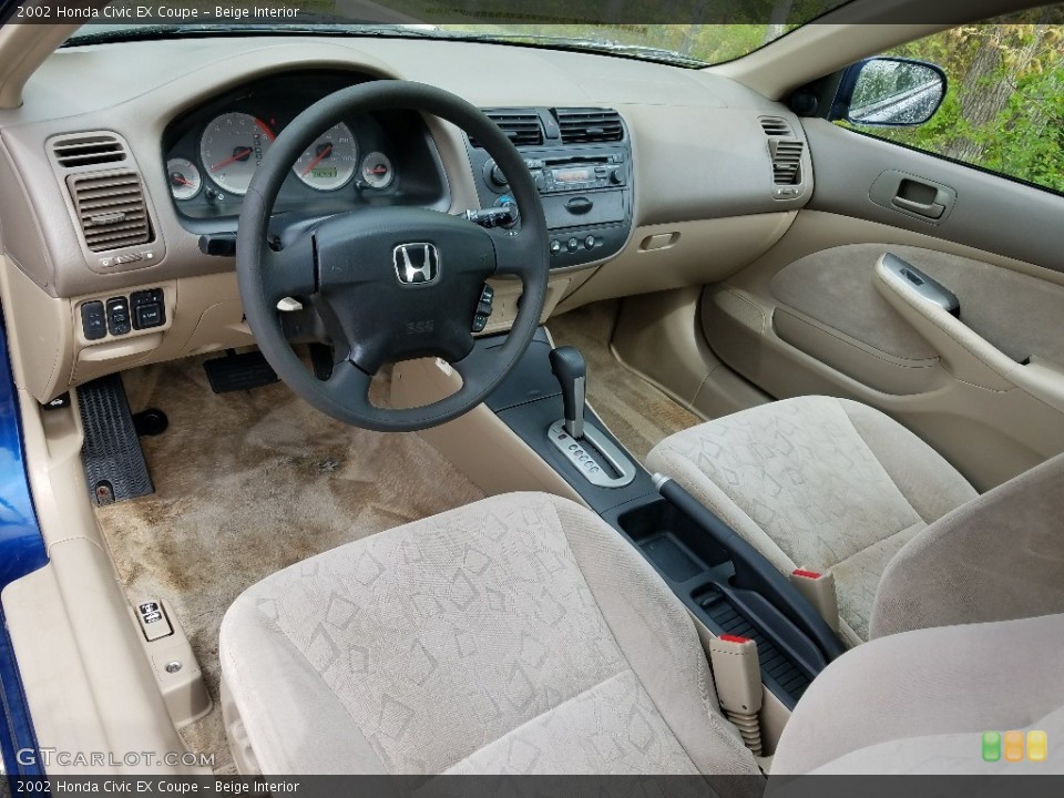 Beige Interior Photo for the 2002 Honda Civic EX Coupe #120402938