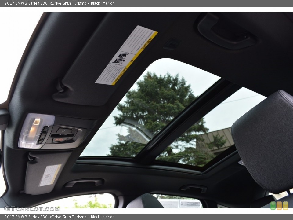 Black Interior Sunroof for the 2017 BMW 3 Series 330i xDrive Gran Turismo #120406133