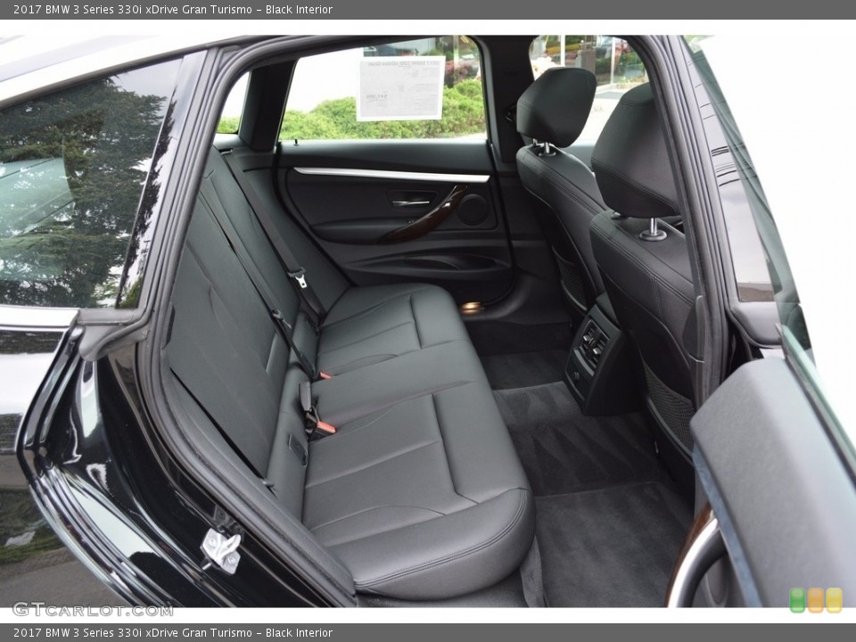 Black Interior Rear Seat for the 2017 BMW 3 Series 330i xDrive Gran Turismo #120406388