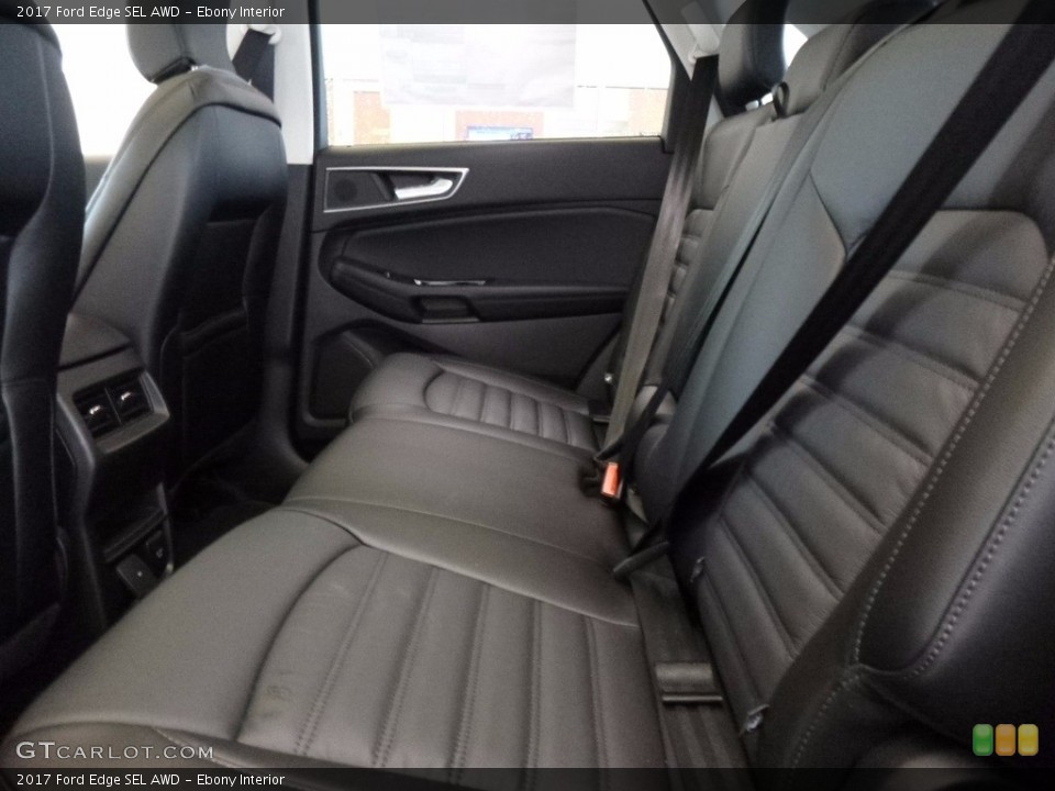 Ebony Interior Rear Seat for the 2017 Ford Edge SEL AWD #120407056