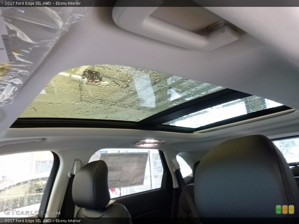 Ebony Interior Sunroof for the 2017 Ford Edge SEL AWD #120407150
